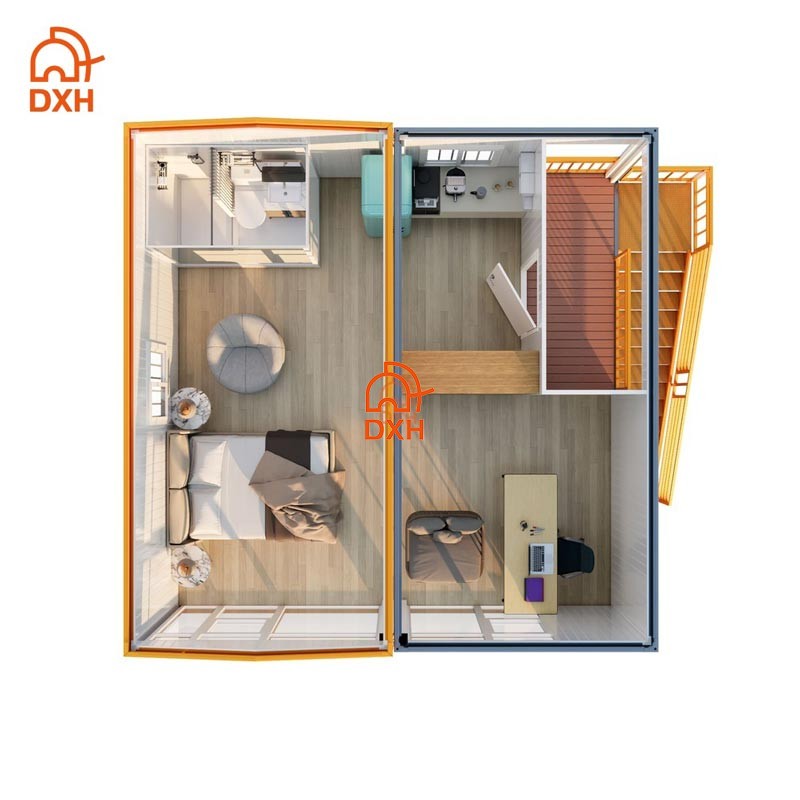 2-Story Container Building Plan